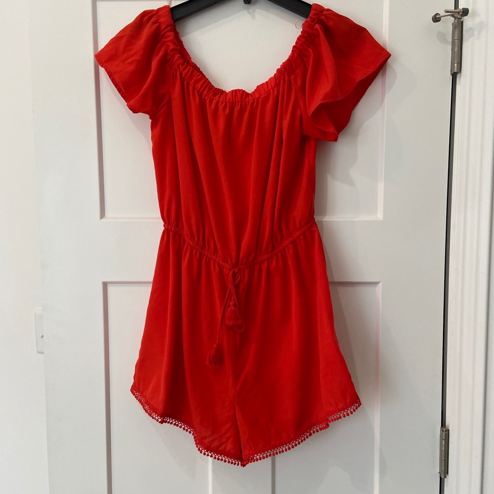 Off the shoulder romper, size L